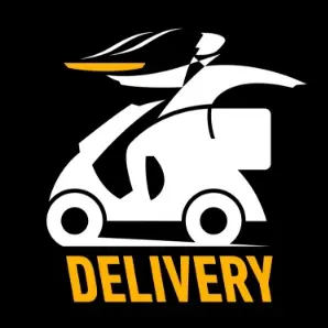 Delivery bike icon